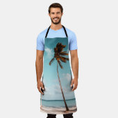 Tropical Palm Beach Apron Schort (Gedragen)