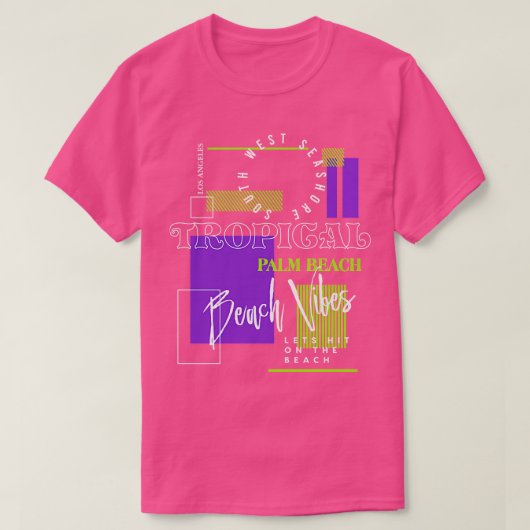 Tropical Palm Beach Vibes TShirt (Design devant)