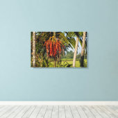 Tropical Palm Fruit Bali - Canvas Wall Art Print (Insitu (Houten vloer))