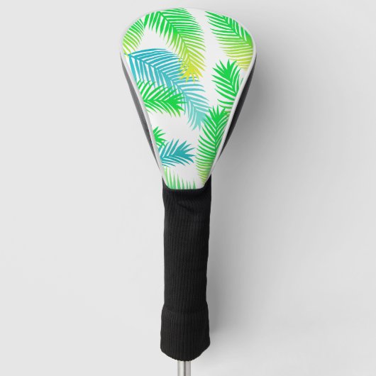 Tropical Palm Leaf Golf Club Headcover – Stijlvol (Voorkant)