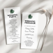 Tropical Palm Leaf Mariage Flat programme