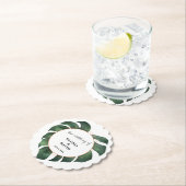 Tropical Palm Leaf Wedding Kartonnen Onderzetters (Insitu)