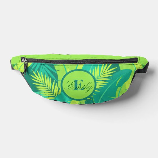 Tropical Palm Monogram Fanny Pack Heuptasje (Liggend)