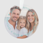 Tropical Palm Seas & Greetings Christmas Photo (devant)