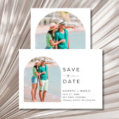 Tropical Palm Tree Beach Wedding Save The Date