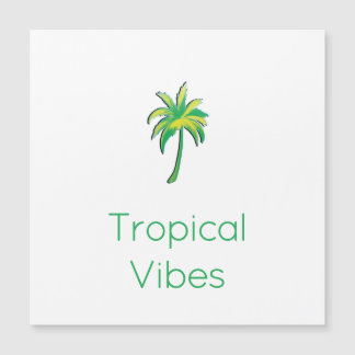 Tropical palm tree card 