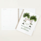 Tropical Palm Tree Chuppah Elégant Mariage moderne (Devant avec enveloppe)