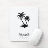 Tropical Palm Tree Coastal Personalized Muismat (Met muis)