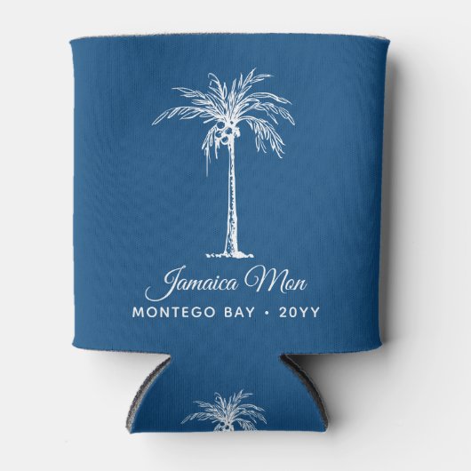 Tropical Palm Tree Personalized Blikjeskoeler (Voorkant)