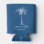 Tropical Palm Tree Personalized Blikjeskoeler (Achterkant)