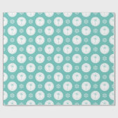 Tropical Palm Tree Seas & Greetings Christmas Cadeaupapier (Vlak)