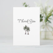 Tropical Palm Trees Birthday Gift Bedankkaart (Staand voorkant)