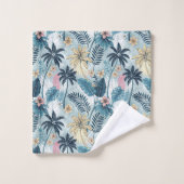 Tropical Palm Trees Monstera Beach (Gant de toilette)