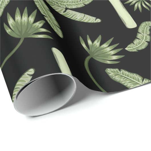 Tropical palm trees seamless pattern cadeaupapier (Rol Hoek)