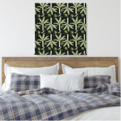 Tropical palm trees seamless pattern canvas afdruk (Insitu (Slaapkamer))