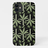 Tropical palm trees seamless pattern