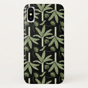 Tropical palm trees seamless pattern iPhone x hoesje