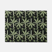 Tropical palm trees seamless pattern deurmat (Voorkant)