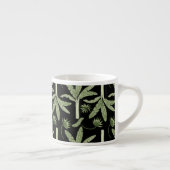 Tropical palm trees seamless pattern espresso kop (Rechts)