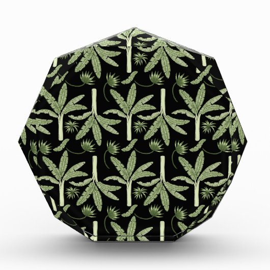 Tropical palm trees seamless pattern fotoblokken (Voorkant)