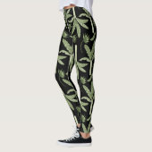 Tropical palm trees seamless pattern leggings (Links)