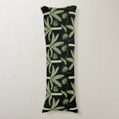 Tropical palm trees seamless pattern lichaamskussen (Voorkant Verticaal)