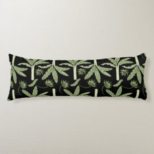 Tropical palm trees seamless pattern lichaamskussen