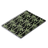 Tropical palm trees seamless pattern notitieboek (Linkerzijde)