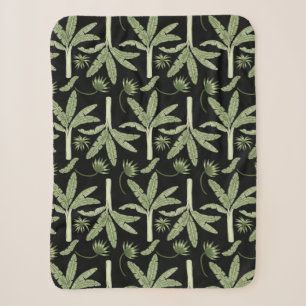 Tropical palm trees seamless pattern sherpa deken