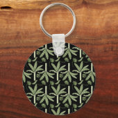 Tropical palm trees seamless pattern sleutelhanger (Voorkant)