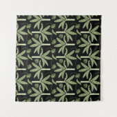 Tropical palm trees seamless pattern wandkleed (Voorkant (horizontaal))