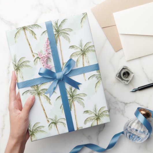 Tropical Palm Trees Wedding Cadeaupapier (Geschenken)