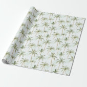 Tropical Palm Trees Wedding Cadeaupapier (Uitgerold)
