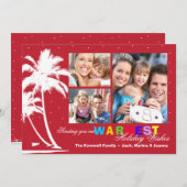 Tropical Palms Carte photo de vacances (Devant / Derrière)