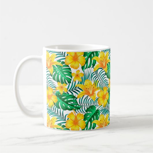 Tropical Palms Coffee Mok (Links)