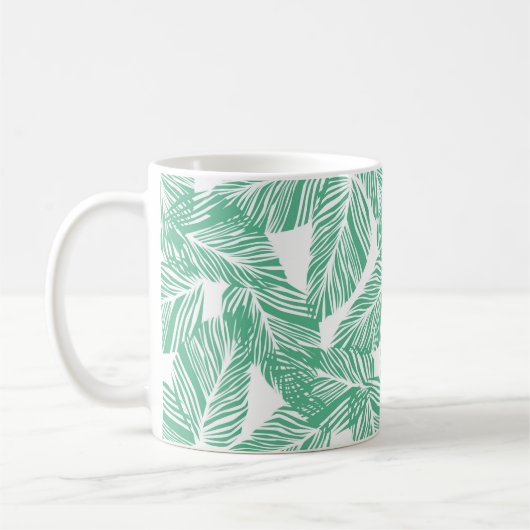 Tropical Palms Coffee Mok (Links)