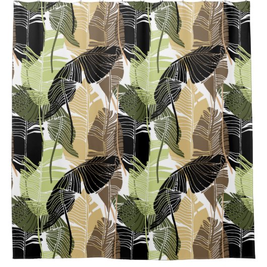 Tropical Palms Douche Rideau (Devant)