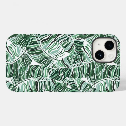 Tropical Palms iPhone 14 Coque (Verso (horizontal))
