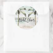 Tropical palms nuptiale de douche autocollant (Sac)