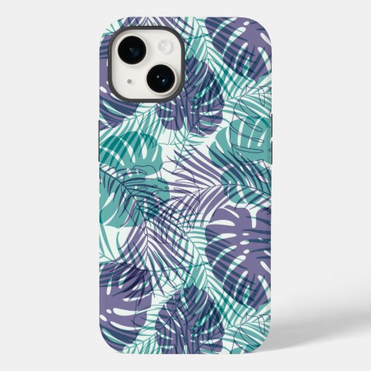 Tropical Palms Print iPhone 14 Hoesje (Achterkant)