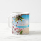 Tropical Paradise Beach 3D Mug (Devant gauche)