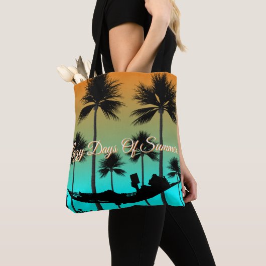 Tropical Paradise Beach Style Canvas tas (Dichtbij)