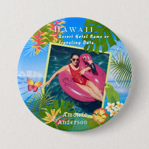 Tropical Paradise Memory Zee Foto Ronde Button 7,6 Cm