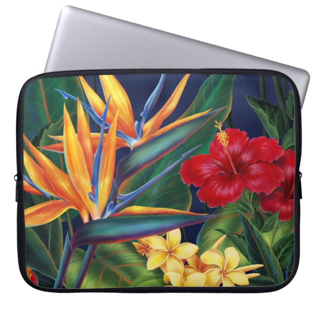 Tropical Paradise Neopreen Wetsuit Laptop Sleeve (Voorkant)
