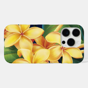 Tropical Paradise Plumeria Trio iPhone 16 Pro Hoesje