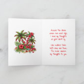 Tropical Paradise | Thinking of You Kaart (Binnen)
