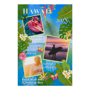 Tropical Paradise Travel Memory Foto Zee Perfect Poster