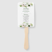 Tropical Paradise Waterverf Bloemenbruiloft Handwaaier (Voorkant)