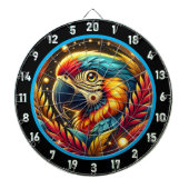 Tropical Parrot Dartboard voor leuke nachten Dartbord (Voorkant)