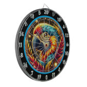 Tropical Parrot Dartboard voor leuke nachten Dartbord (Voorkant Links)